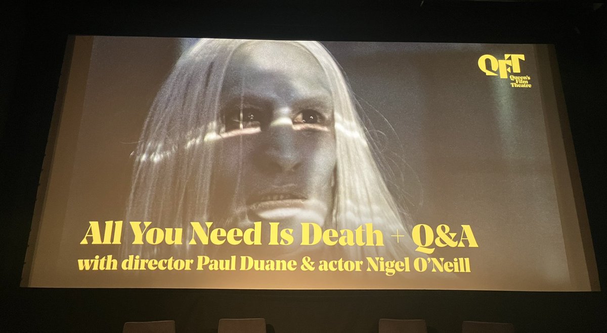 All You Need is Death @qftbelfast is a potent slice of Irish folk horror in which director @paulduanefilm builds a growing sense of dread, aided by fine performances, especially from @olwenfouere  and @nigelo1p, as well as a suitably brooding score by @LankumDublin’s Ian Lynch.