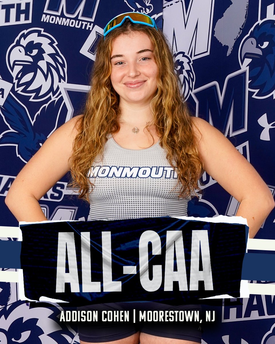 Congratulations to freshman Addison Cohen on being named All-CAA at the 2024 CAA Rowing Championships! #FlyHawks