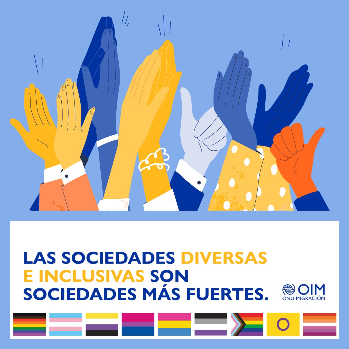 La discriminación y la violencia contra las personas LGBTIQ+ son motores de migración y desplazamiento. Este #IDAHOBIT seguiremos alzando la voz para que nadie se quede atrás.