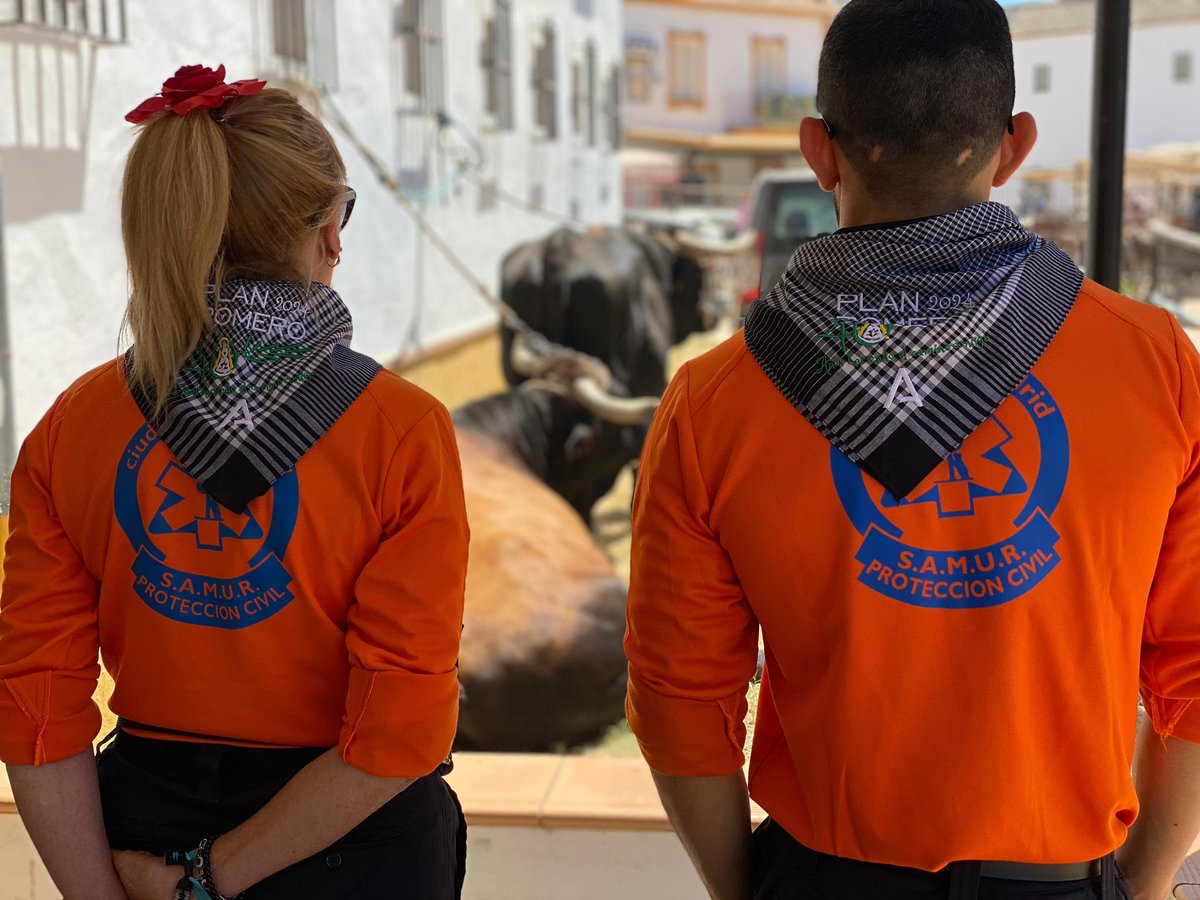 Acompañamos al Rocío a la @HermandadMadrid y colaboramos en el #PlanRomero24, dónde trabajan agrupaciones de Protección Civil de Huelva, Sevilla y Cádiz.