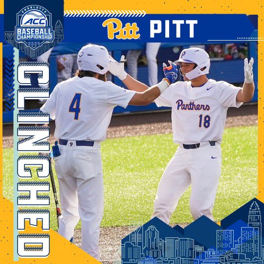 𝘾𝙇𝙄𝙉𝘾𝙃𝙀𝘿 🤝 @Pitt_BASE has secured the final spot in the 2024 ACC Baseball Championship!