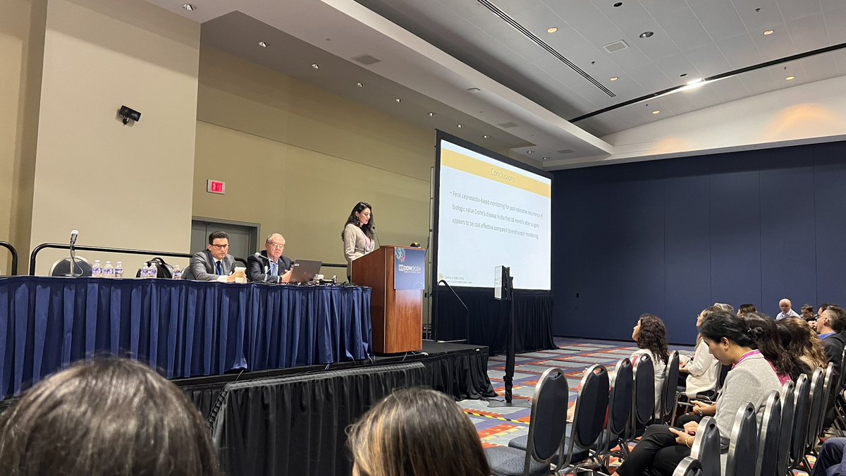Frank I Scott, MD MSCE (@frankiscottmd) on Twitter photo Taylor Karl presenting our modeling data suggesting that fecal calprotectin monitoring reduces costs and improves quality of life in comparison to colonoscopic assessment in low risk post operative CD, supporting recently published guideline revisions <a href="/BenClickMD/">Ben Click</a> <a href="/CUGastroHep/">CU Division of Gastroenterology and Hepatology</a> Taylor Karl presenting our modeling data suggesting that fecal calprotectin monitoring reduces costs and improves quality of life in comparison to colonoscopic assessment in low risk post operative CD, supporting recently published guideline revisions <a href="/BenClickMD/">Ben Click</a> <a href="/CUGastroHep/">CU Division of Gastroenterology and Hepatology</a>