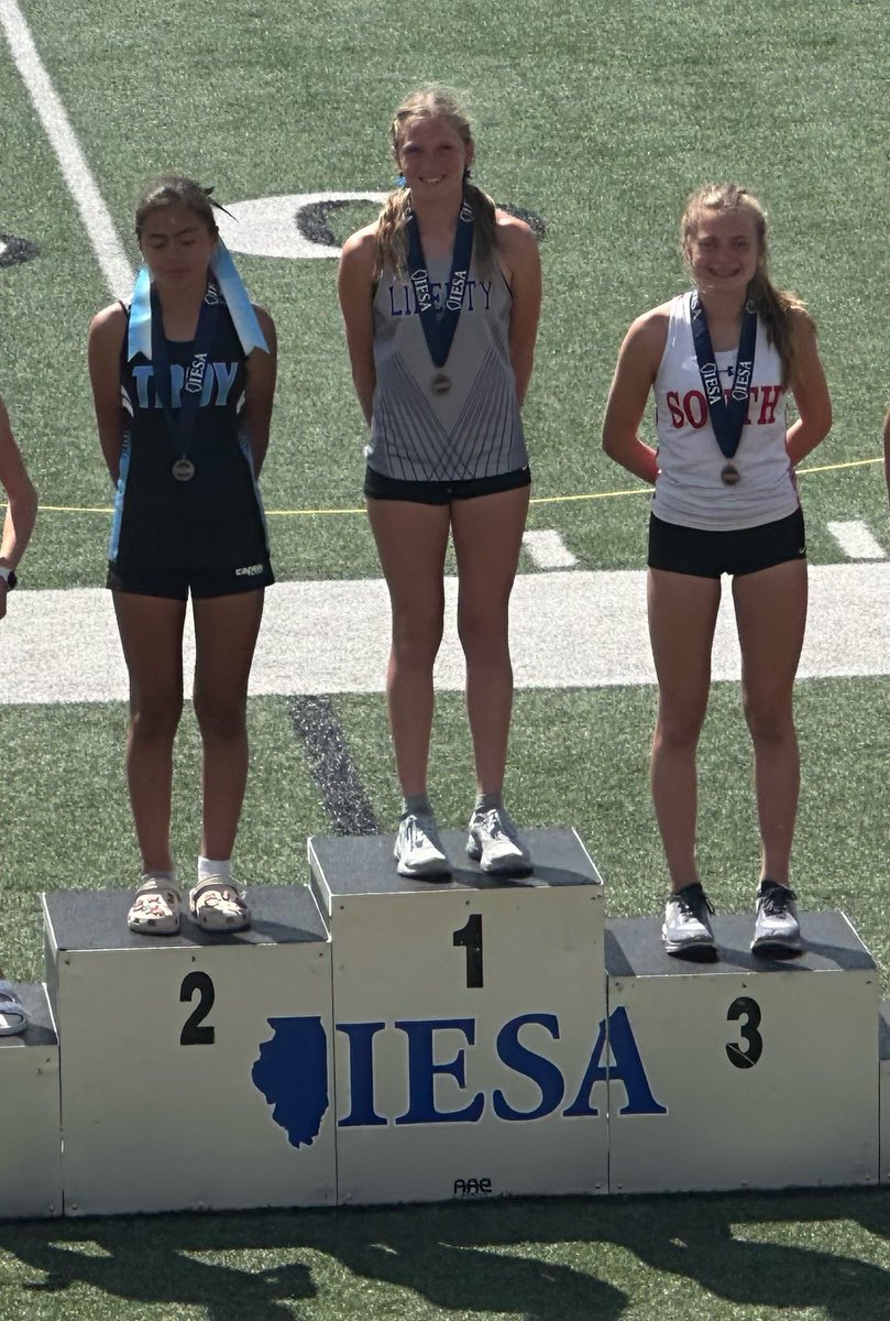 Liberty grabs their 4th <a href="/IESA_IL/">IESA</a> State Champ, and I know you’ve heard the name!  Serena Shapiro wins the 7-4A 800m run!