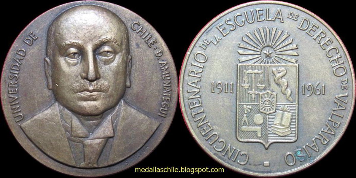 medallaschile's tweet image. El 18 de mayo de 1911 se creo en #Valparaiso el &quot;Curso Fiscal de Leyes&quot;,  el cual daría paso a la escuela de #Derecho de la @udechile, hoy @uvalpochile : medallaschile.blogspot.com/2016/03/escuel… - #Amunategui - #leyes - #tribunales