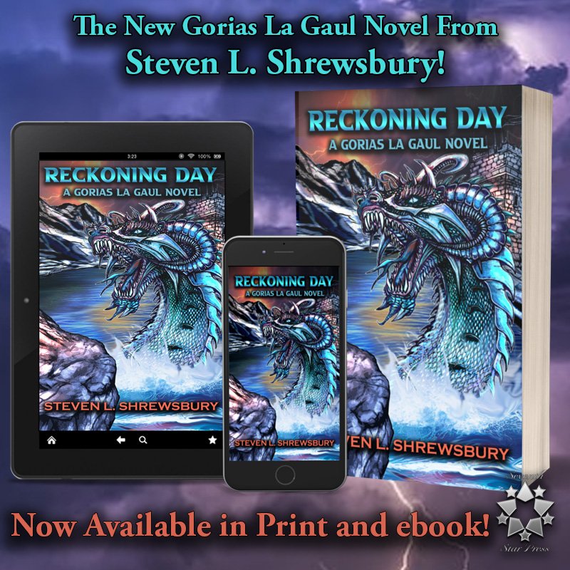 @bryony_best Gorias La Gaul returns! Can the aged merc overcome political enemies, evil wizards, opposing armies, a dragon made of water and the shadow of Asmodeus? #fantasy #horror #dragons amazon.com/Reckoning-Day-…