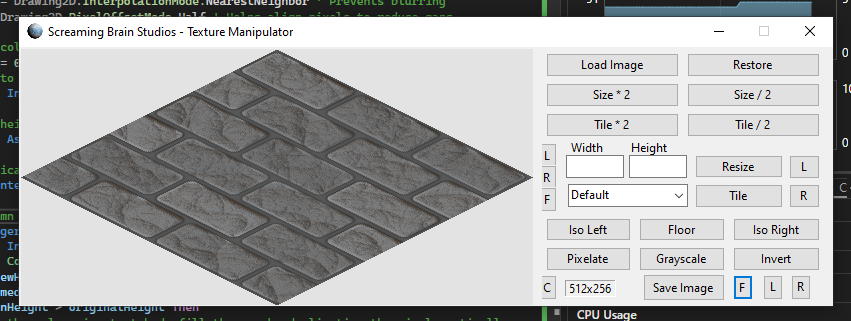 Prototype Isometric Texture Conversion Tool? (Make isometric walls or floor tiles using any texture) #isometric #gameassets #indiedev #gamedev