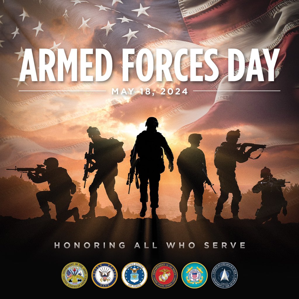 This Armed Forces Day, we recognize the brave members of our nation’s armed forces who keep this great nation free. We can never do enough to honor our brave men and women in uniform and their families who have sacrificed so much for our state and nation. 🇺🇸