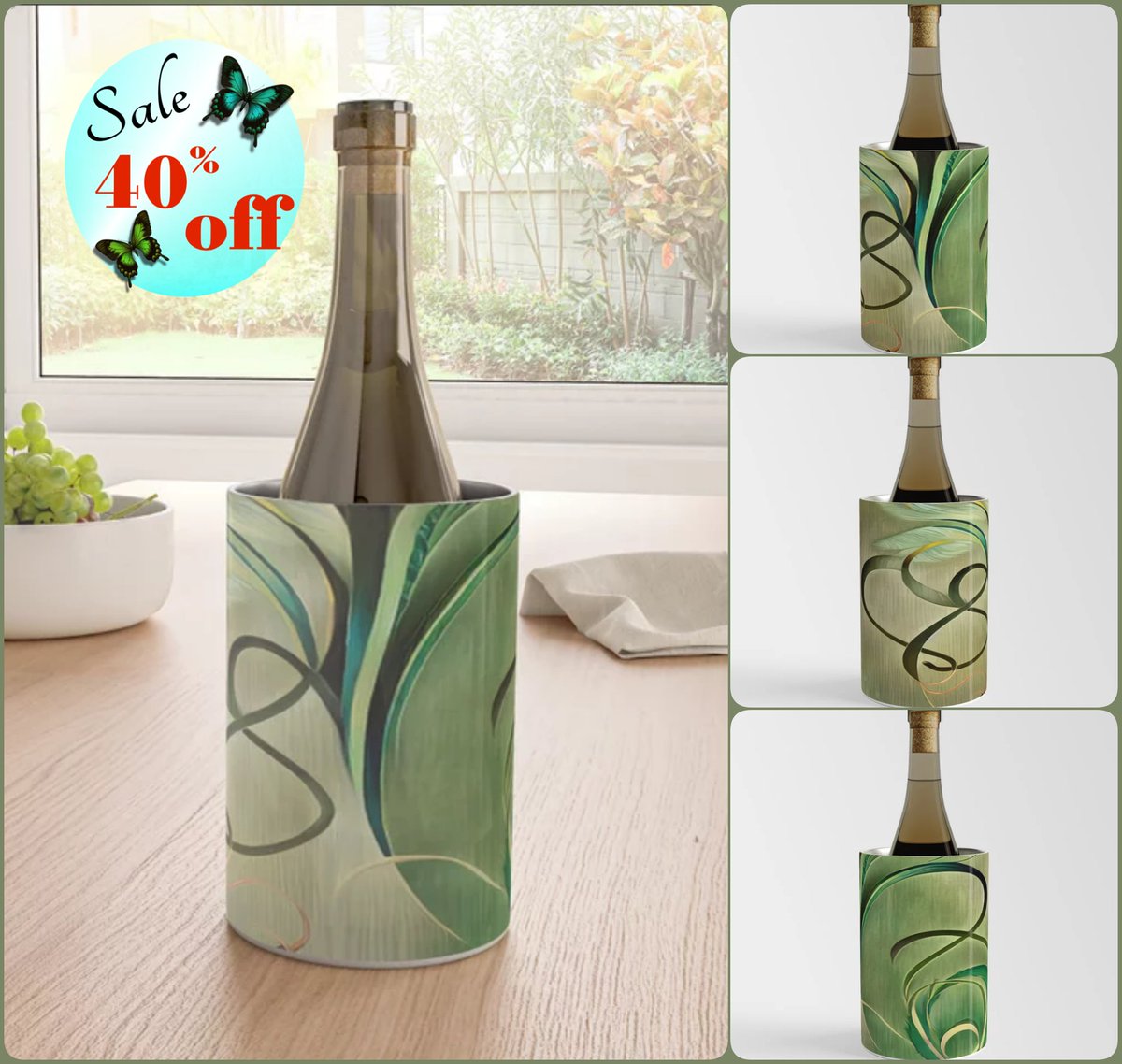 Flash Sale *SALE 40% Off* Today Only** Quiet Ascension Wine Chiller~by Art_Falaxy~ ~Art Exquisite!~ #coasters #gifts #trays #mugs #coffee #society6 #travel #artfalaxy #art #accents #modern #trendy #wine #water #placemats #tablecloths #runners society6.com/product/quiet-…