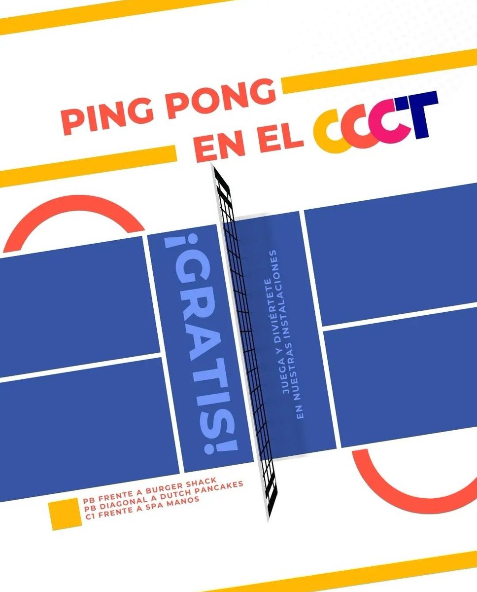 El Centro Ciudad Comercial Tamanaco (CCCT) de Caracas ahora cuenta con mesas de ping pong para jugar gratis.
