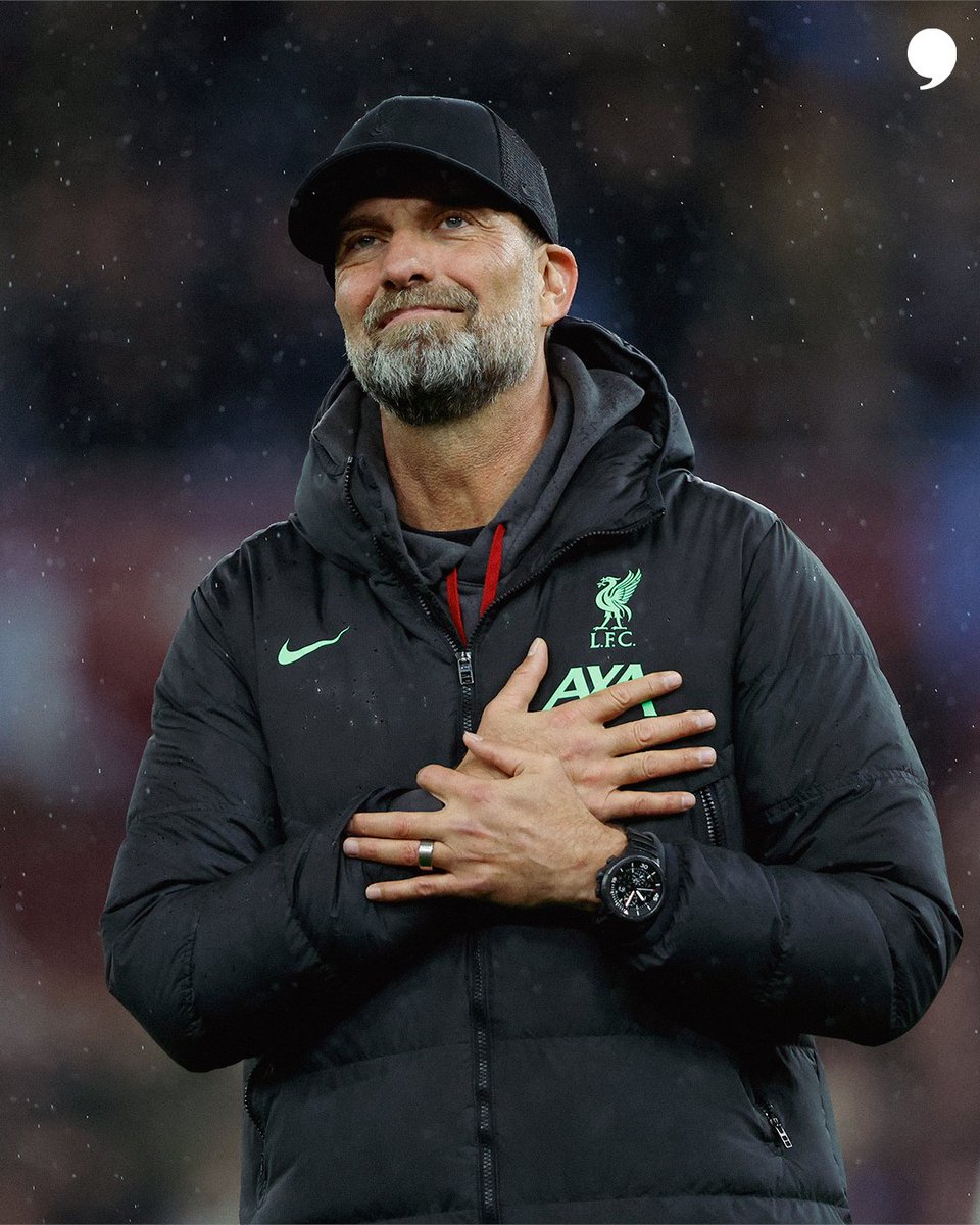 Jürgen Klopp: 'Sometimes people ask me why I am always smiling. Even after we lose a match, sometimes I’m still smiling. It’s because when my son was born, I realised that football is not life or death. We’re not saving lives. Football is not something that should spread misery