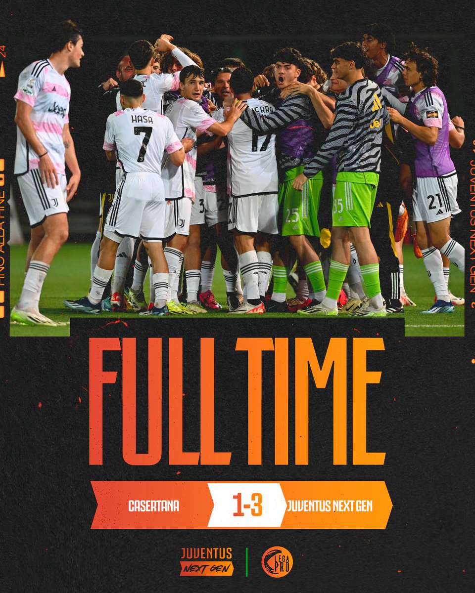 La Next Gen ribalta il risultato dell'andata con una prestazione strepitosa e conquista la qualificazione ai quarti di finale dei PlayOff Nazionali di #SerieC! 🔥⚪⚫

📆 Domani, alle 9:30,  il sorteggio per conoscere il nostro prossimo avversario 

📝: juve.it/CasertanaJNext…