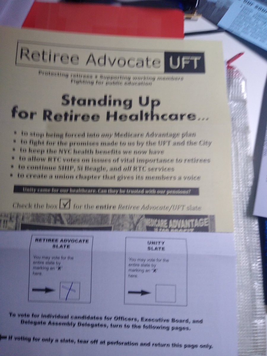 Delighted to vote as a @UFT retiree for so many former colleagues I respect. I'm running on the slate for delegate, reunited with them in struggle for a democratic union that will protect teaching as a career.