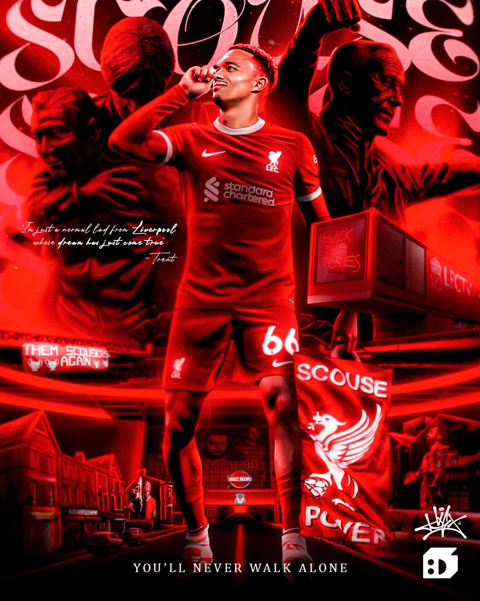 Baseado no documentário do @PELEJA, me uni com o brabo @matheuslimadsgn para homenagear OS SCOUSERS. 🇦🇹✊

Ninguém melhor para carregar essa bandeira que o garoto normal de Liverpool, Trent Alexander-Arnold.

“𝐀 𝐍𝐎𝐑𝐌𝐀𝐋 𝐋𝐀𝐃 𝐅𝐑𝐎𝐌 𝐋𝐈𝐕𝐄𝐑𝐏𝐎𝐎𝐋”
Crafted by @byhxgo