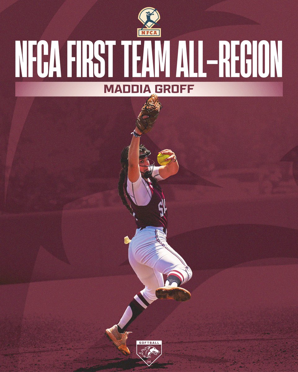 Saluki Softball (@siu_softball) on Twitter photo We interrupt this NCAA Regional coverage to let you know <a href="/MaddiaG/">maddia groff</a> earned another well-deserved accolade ๐
Maddia Groff has been named NFCA First Team All-Region! We interrupt this NCAA Regional coverage to let you know <a href="/MaddiaG/">maddia groff</a> earned another well-deserved accolade ๐
Maddia Groff has been named NFCA First Team All-Region!