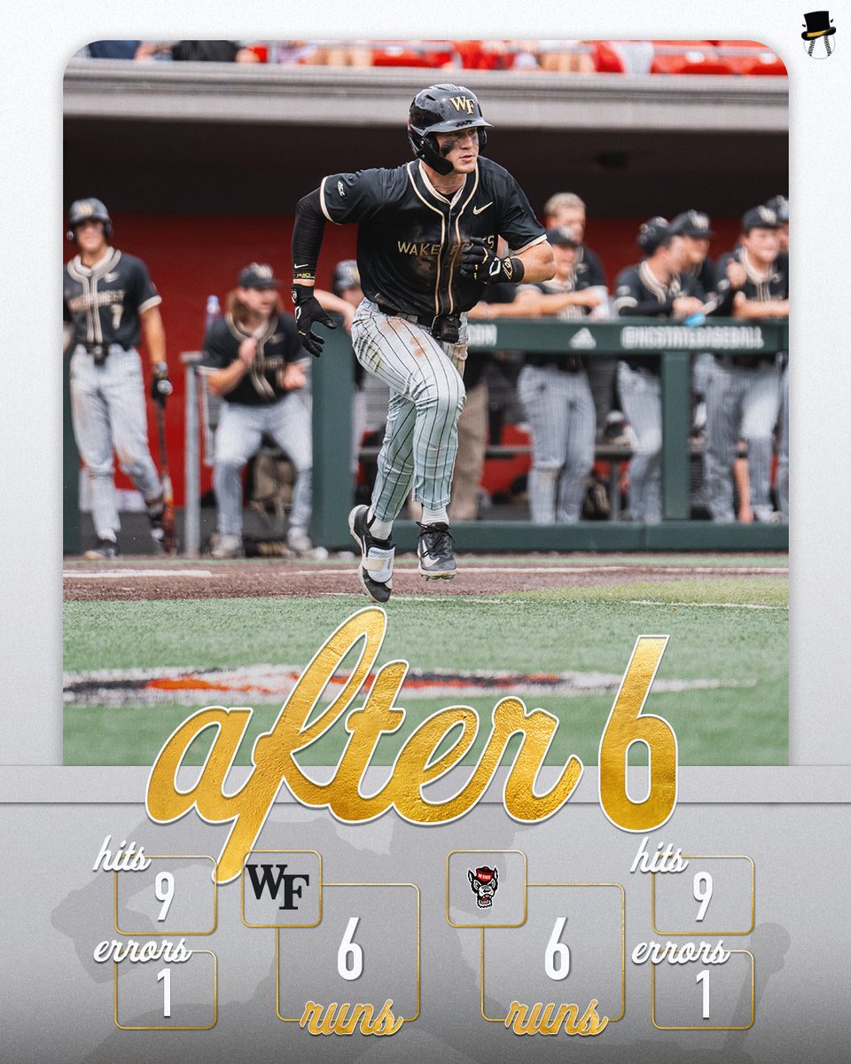 Knotted at six. #MTFY | #GoDeacs 🎩