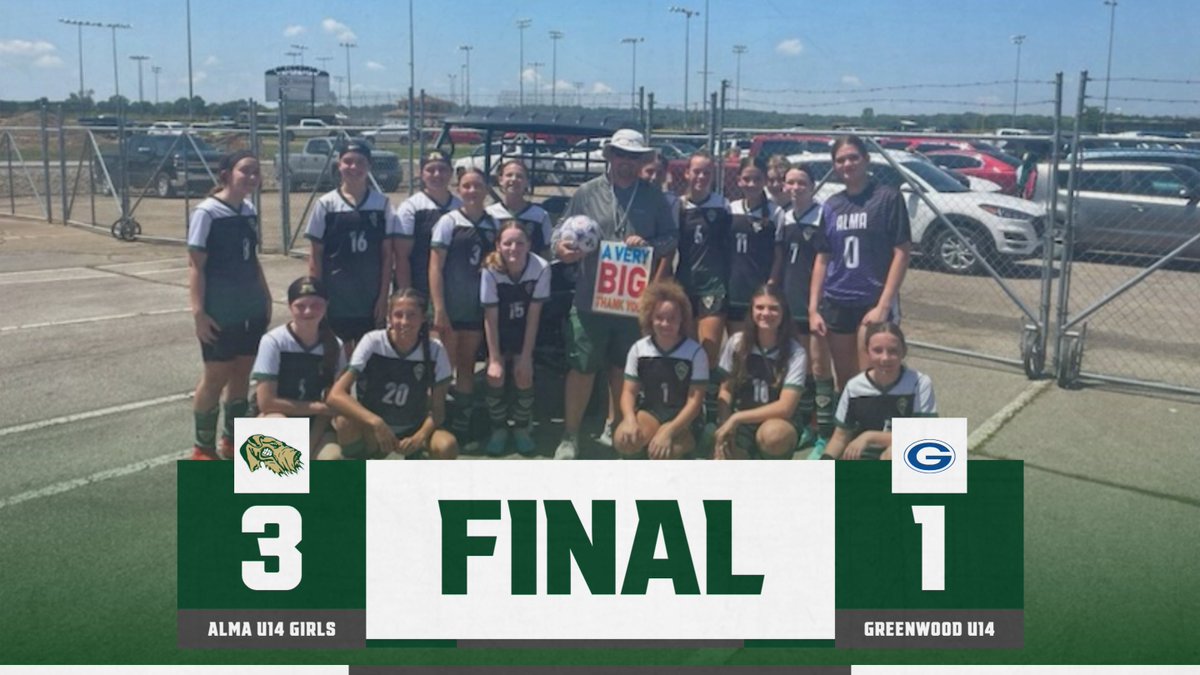 AlmaSoccerClub's tweet photo. Our U14 Girls came away with a 3-1 win over Greenwood U14 Girls and will finish off their Spring 2024 Season tomorrow afternoon at home in Airedale Stadium vs. rival Van Buren U14 Girls! These young ladies compete hard on the field and are fun to watch!
#futureladyairedales https://t.co/EEug1YRdy6
