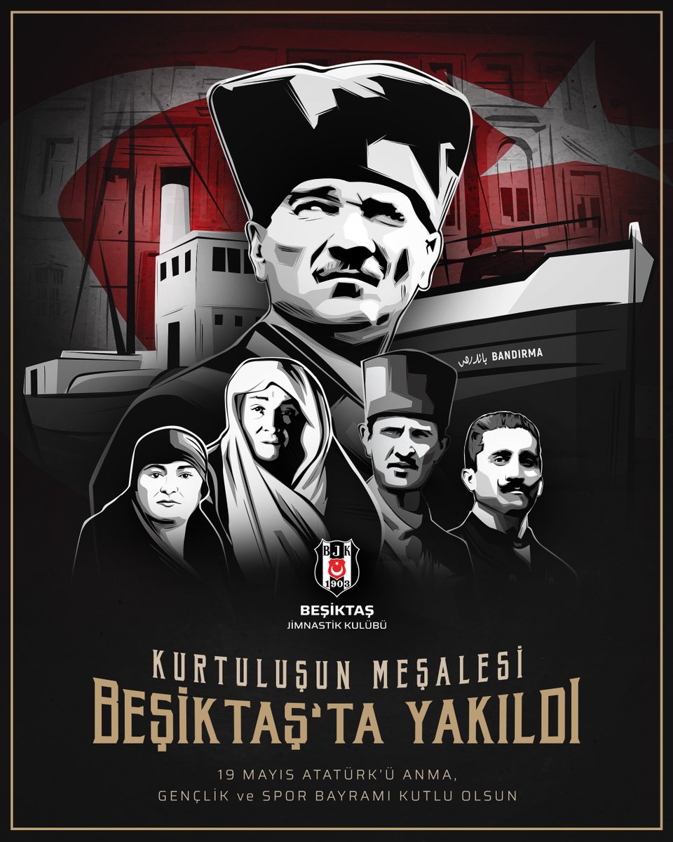 Ulu Önderimiz Gazi Mustafa Kemal Atatürk'ün Kurtuluş Savaşı'nı başlattığı, milli mücadelenin ve Cumhuriyetimizin ilk adımlarının atıldığı #19Mayıs Atatürk’ü Anma, Gençlik ve Spor Bayramımız kutlu olsun!  🇹🇷