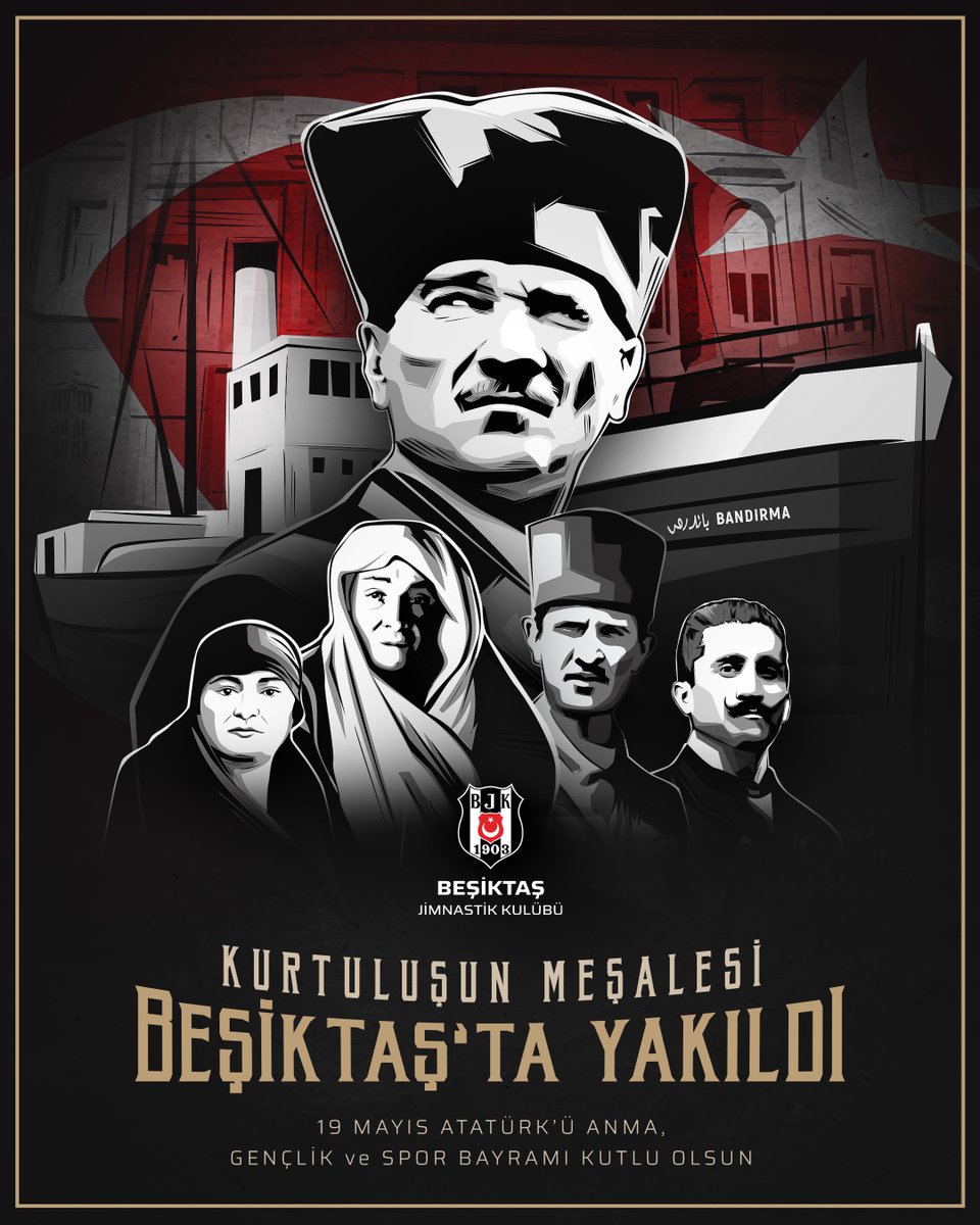 Ulu Önderimiz Gazi Mustafa Kemal Atatürk'ün Kurtuluş Savaşı'nı başlattığı, milli mücadelenin ve Cumhuriyetimizin ilk adımlarının atıldığı #19Mayıs Atatürk’ü Anma, Gençlik ve Spor Bayramımız kutlu olsun! 🇹🇷