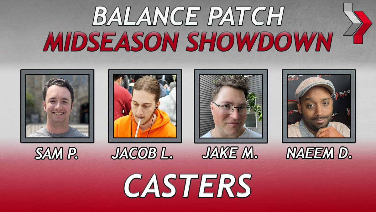Tomorrow is the BP MSS, and I'm pleased to announce our official caster rotation!!!

🎙️Sam Pletcher
🎙️Jacob Lintner
🎙️Jake Magier
🎙️Naeem Denis

Check us out on my Twitch page using the linktree in my bio. Stream starts at 3pm.