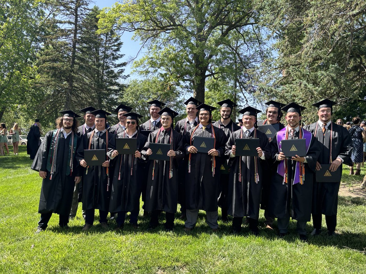 We’re proud of our 2024 <a href="/DoaneFootball/">DoaneFootball</a> graduates and look forward to what the future holds for each of them! Go Tigers! #FAST