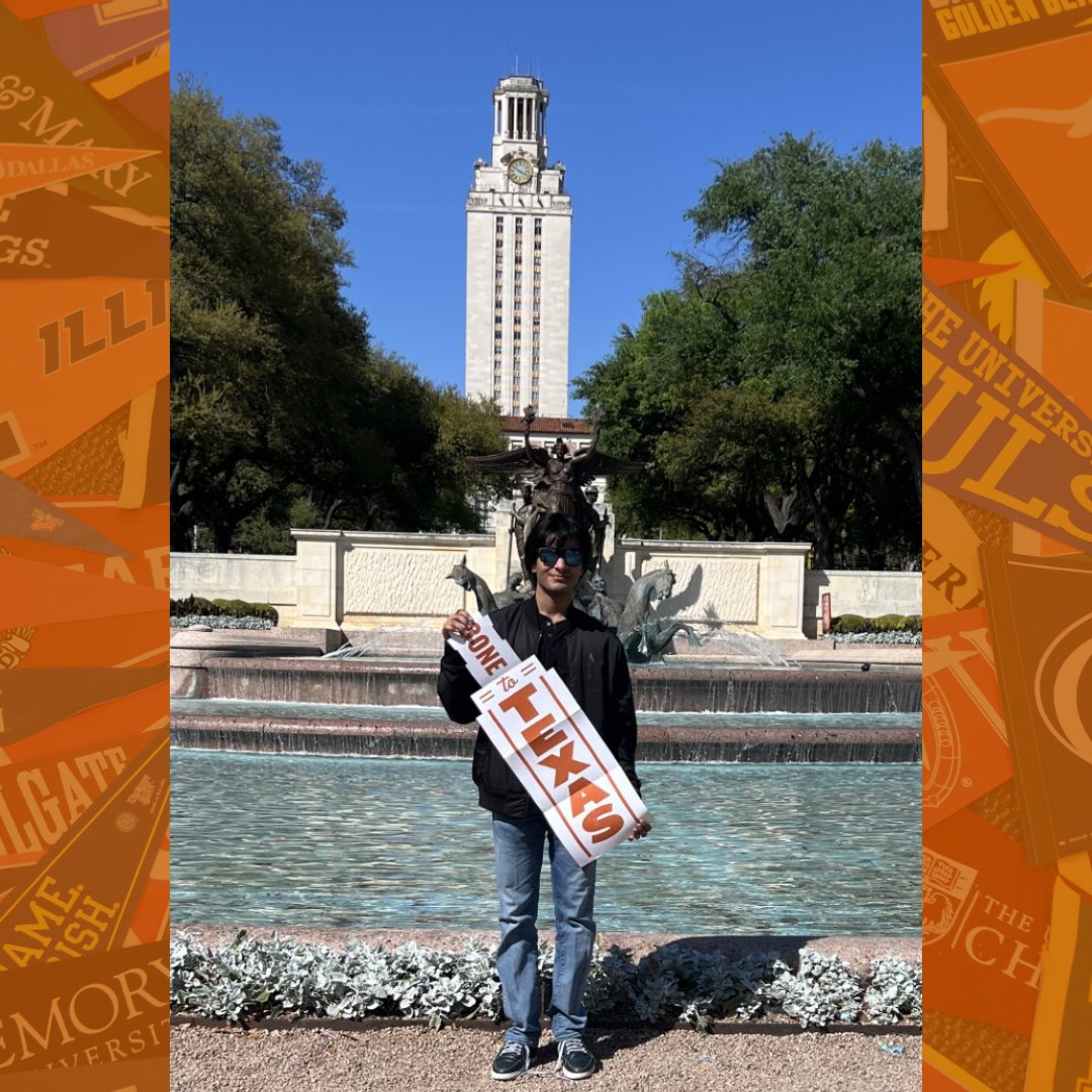 Yay, Pranveer! He's headed to the Forty Acres this fall. @UTAustin is known as one of the largest and most competitive public universities in the nation. Pranveer, it's so good to see all your hard work pay off. Congratulations, and Hook 'Em Horns! 🤘🎓#hookem #utaustin28 #ut28