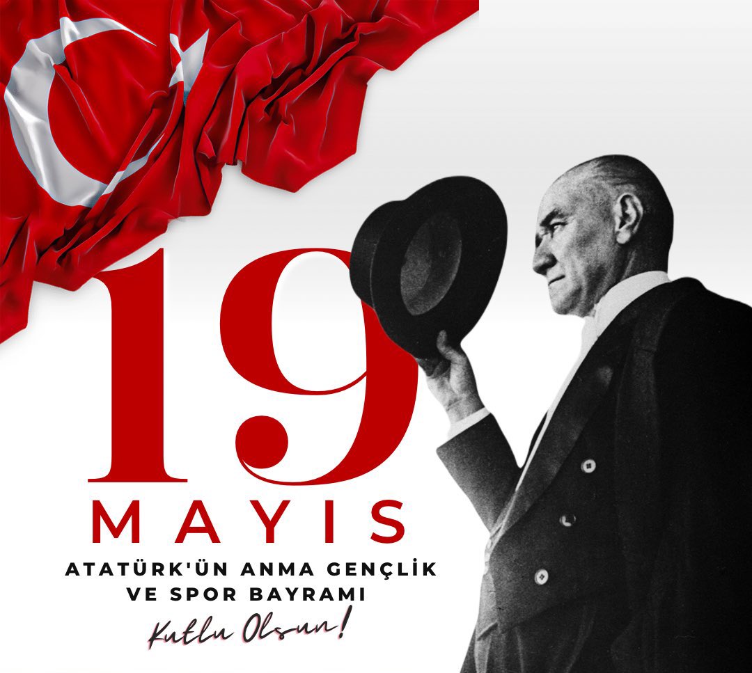 "Uçurumun kenarında yıkık bir ülke... Türlü düşmanlarla kanlı boğuşmalar... Yıllarca süren bir savaş.. Ondan sonra içeride ve dışarıda saygı ile tanınan yeni vatan, yeni devlet" 

En büyük eserin, Türkiye Cumhuriyeti'ni ilelebet yaşatacağız!

Saygıyla anıyoruz.

#19Mayıs1919 🇹🇷
