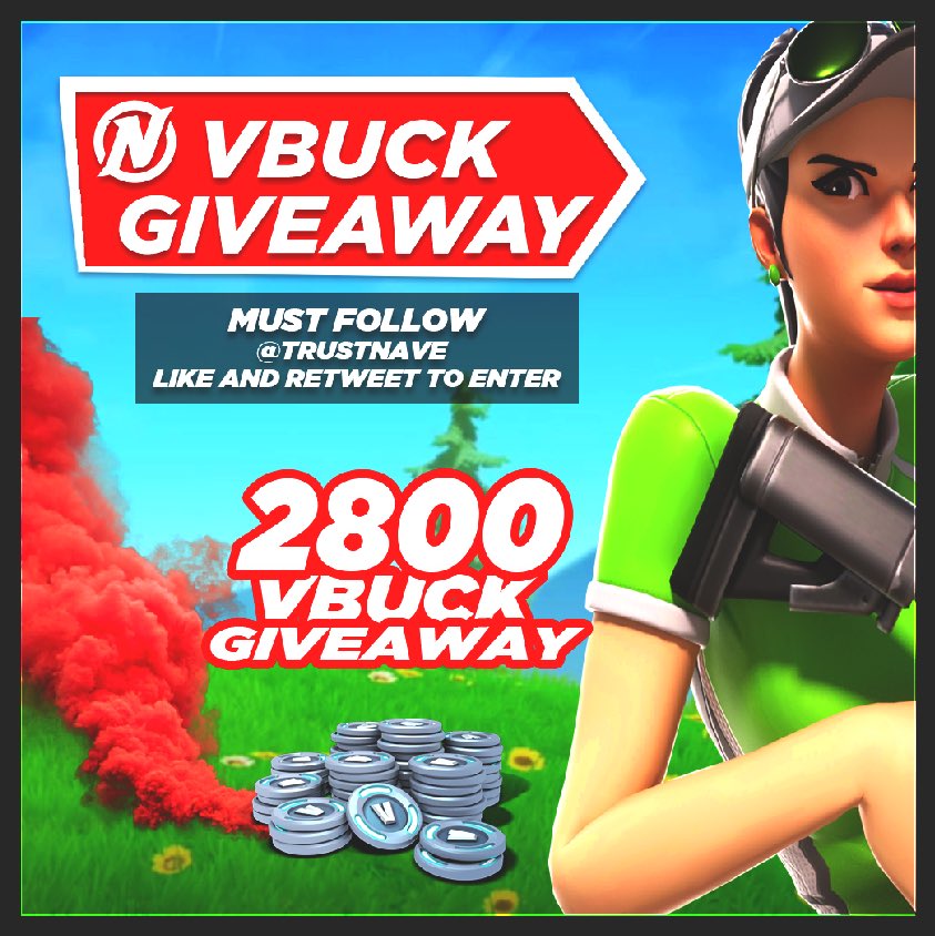 TrustNave's tweet image. Nave will be giving out 2800 V-Bucks to enter 🦈

✅Retweet &amp;amp; Like This post 
✅Follow @TrustNave 

Winner will be DM’d in 24hrs Good luck 👀