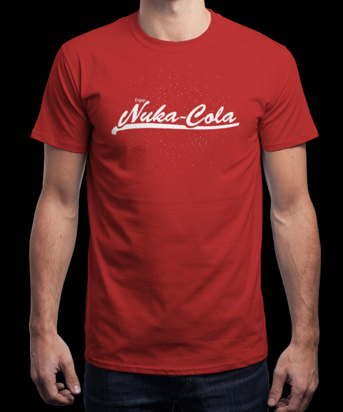 'nuka cola' is today's tee on qwertee.com RePost for a chance at a FREE TEE!