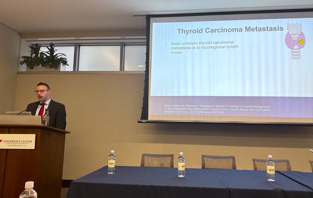Excellent presentation by PGY3 Alex Halpern, The Management of a Solitary Bony Met from Thyroid Carcinoma, at the DC Metro ACS All Surgeon’s Day!