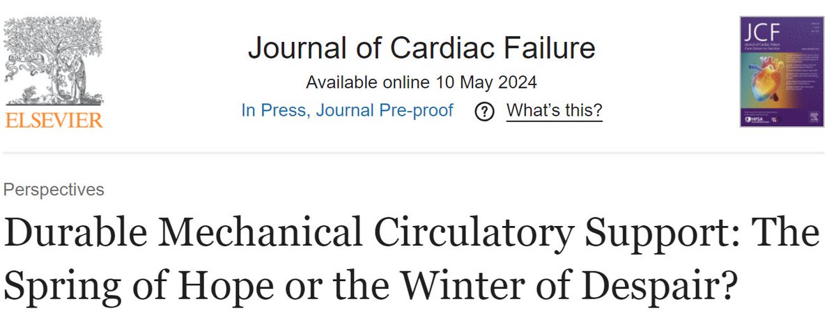 🔥Check out @stanford_hf @SunnyVMD's fantastic piece on MCS in @JCardFail Not MCS 🆚 transplant, but MCS ➕transplant‼️ @HFSA @ISHLT @TheJHLT @tcccop @robmentz @dranulala @ESOTtransplant @AndrewJSauer @NirUrielMD @EricAdler17 …encedirect-com.laneproxy.stanford.edu/science/articl…