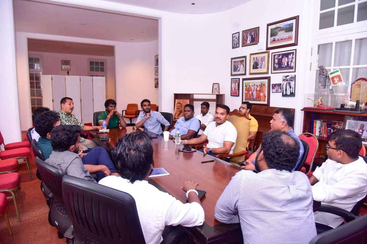 Had a productive meeting with the District Coordination Officers of the Sri Lanka Podujana Peramuna, discussing our future activities and strategies.