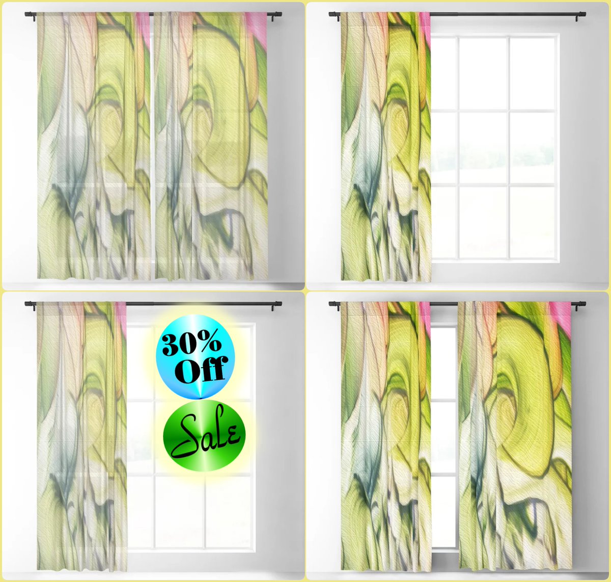 *SALE 30% Off* Sataran Sheer & Blackout Curtain~by Art Falaxy~ ~Exquisite Decor~ #artfalaxy #art #curtains #drapes #homedecor #society6 #swirls #accents #sheercurtains #blackoutcurtains #floorrugs society6.com/product/satara… society6.com/product/satara…