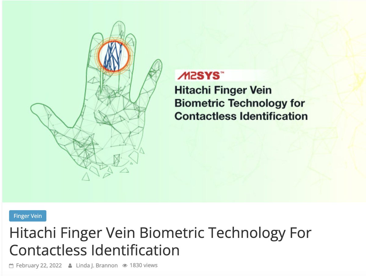 One of the coming Biometric Nanotechnologies coming.

Reading your blood for medicine, surgeries as well as identifying who attends events.

m2sys.com/blog/finger-ve…