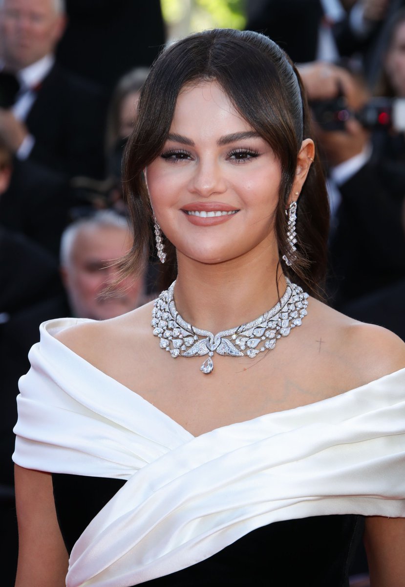 Selena Gomez attends the 'Emilia Perez' Red Carpet at the 77th Cannes Film Festival.