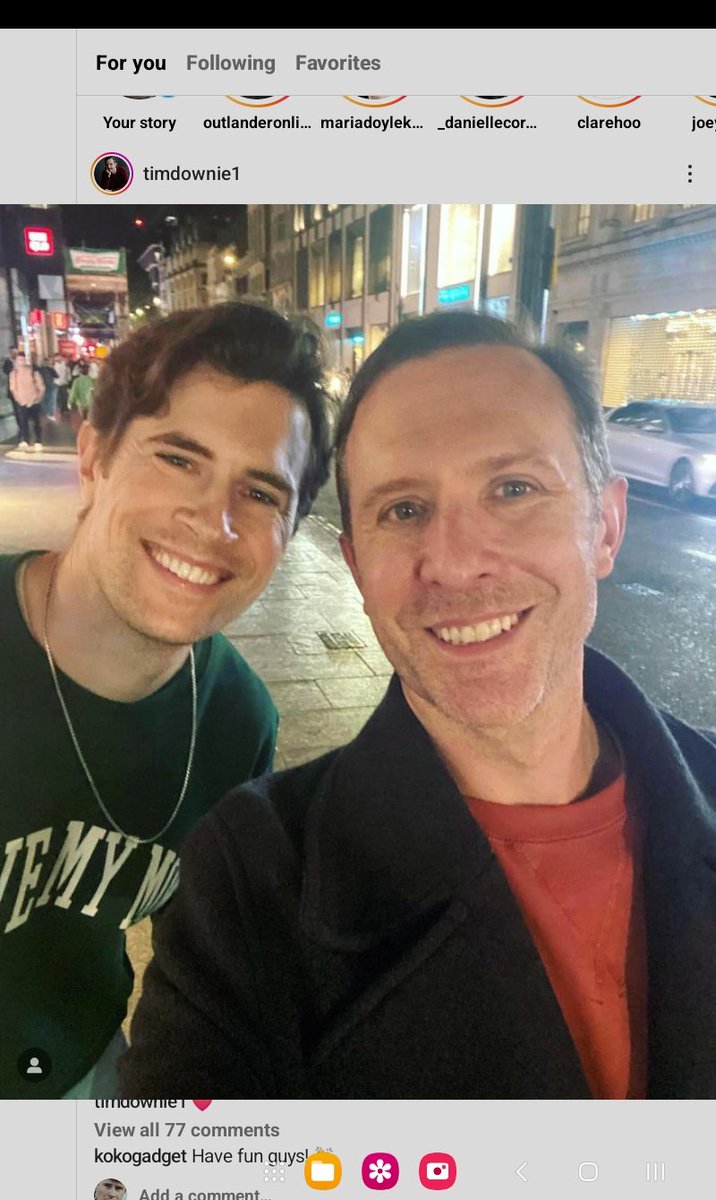 Repost from Tim Downie. Have fun guys. #DavidBerry #TimDownie #Outlander