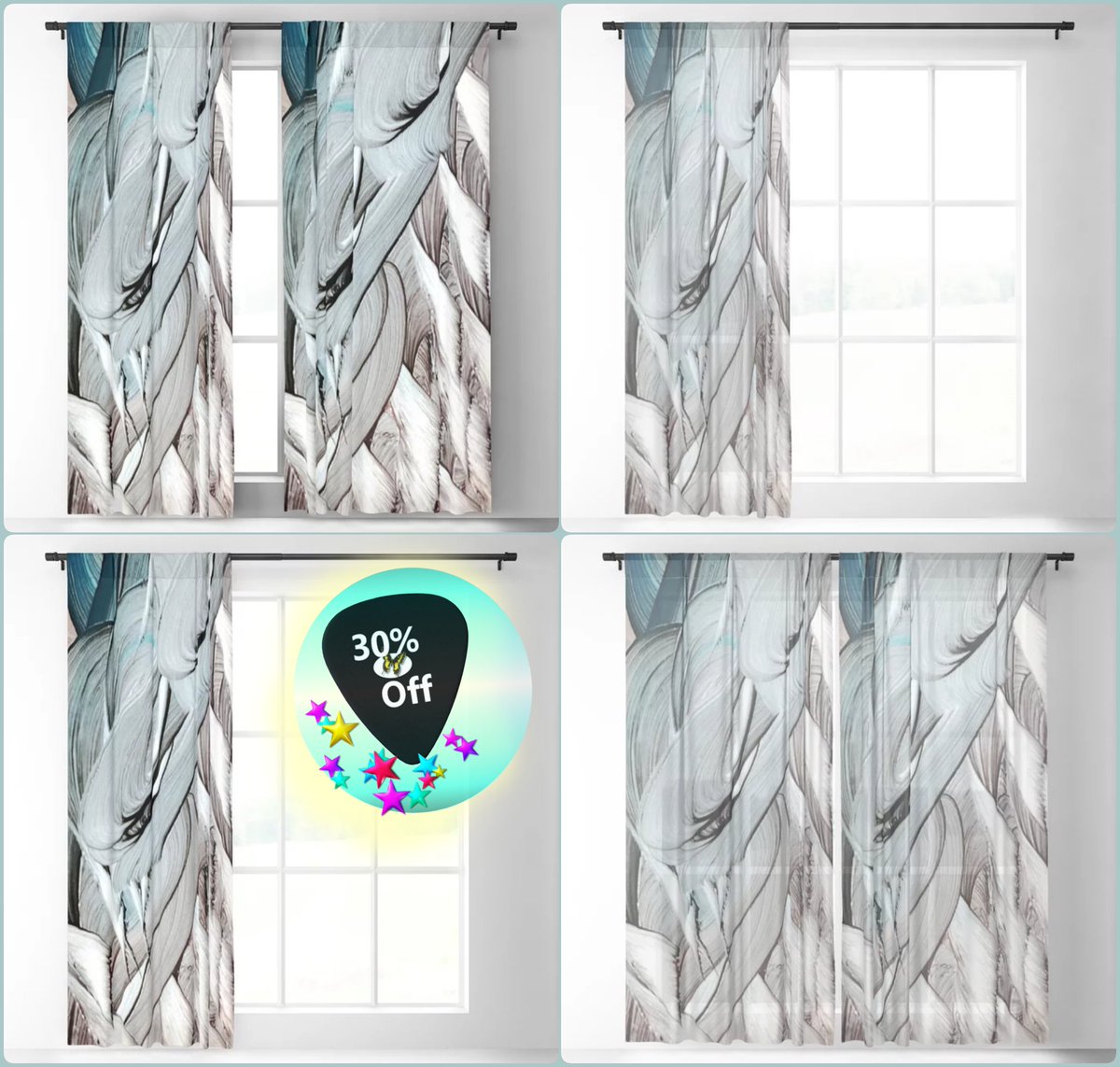 *SALE 30% Off*
Mimir Blackout & Sheer Curtain~by Art Falaxy~
~Exquisite Decor~
#artfalaxy #art #curtains #drapes #homedecor #society6 #swirls #accents #sheercurtains #blackoutcurtains #floorrugs

society6.com/product/mimir1…
society6.com/product/mimir1…