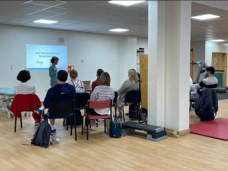 AStretch_Physio's tweet photo. And that’s a wrap! Hope all our attendees enjoyed learning & gaining experience with us at our course concluding today in Teeside! #axialspondyloarthritis #axialSpA #physiotherapy #learning #cpd #hydrotherapy #hybridlearning #exerciseworks #goldstandard #reducedelaytodiagnosis https://t.co/DQWoetD4U9