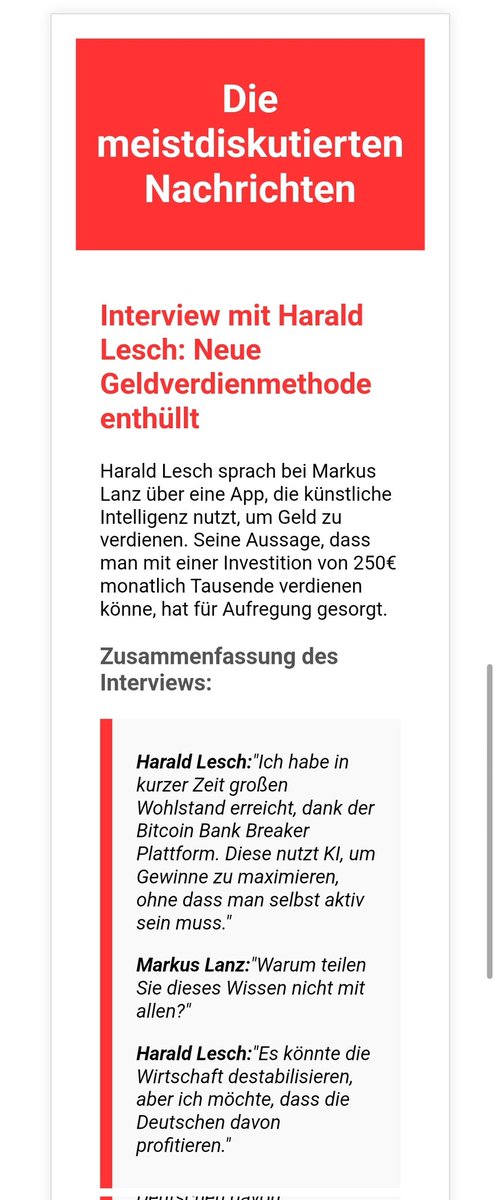 #Lanz mit einer vollkommen berechtigten Frage an Harald #Lesch:
'Warum teilen Sie dieses Wissen nicht mit allen?'

Ja, Herr Lesch, warum?

(Spam Mail)