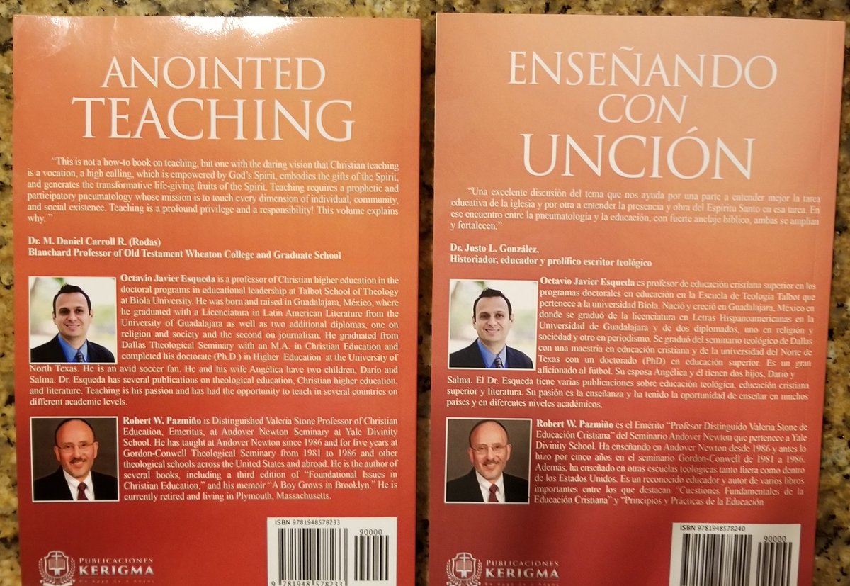 A recommendation to commemorate Pentecost Sunday: 'Anointed Teaching: Partnership with the Holy Spirit.' A practical pneumatology for today! Available on Amazon in English and Spanish 👇🏾 a.co/d/bfhvo0Y