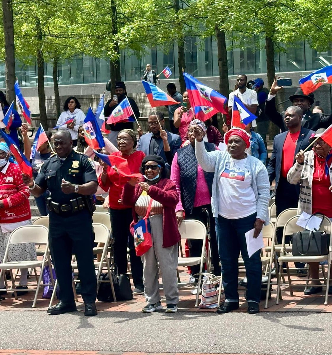 Proud to attend yesterday’s Haitian Flag Raising Ceremony at Boston City Hall. Haitian Heritage Month is celebrated annually to recognize the history, culture and contributions of Haitians to our city and country. #bospoli