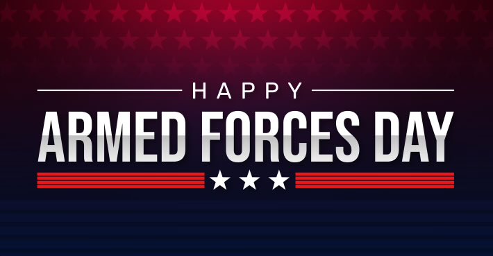 BlueFireFed's tweet photo. A special salute to all service members defending our land, air, space, sea, and protecting our freedoms. 

Happy #ArmedForcesDay - because of you and your unwavering commitment towards freedom, United we stand! 🇺🇸 https://t.co/xI9r9ZDi2F