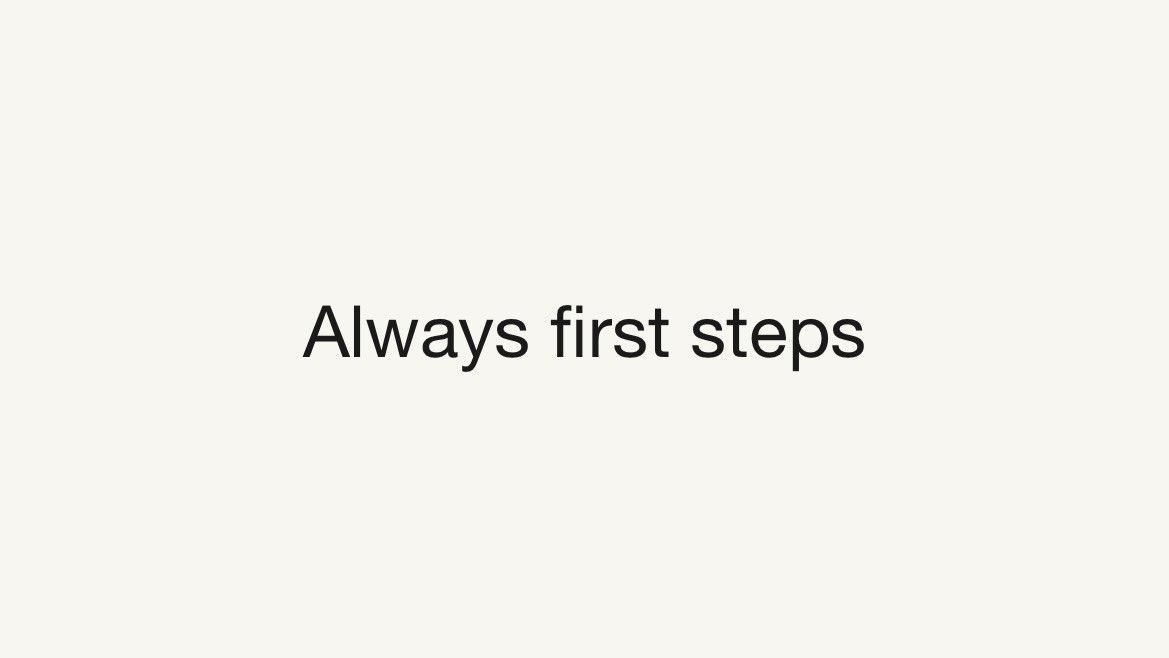Always first steps
Oblique Strategies SE apple.co/3QvL4YR #obliquestrategies #brianeno #lateralthinking #creatives #design #designthinking #music #inspiration #obliquestrategy #saturday