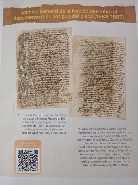 enelpaisdlpisco's tweet image. Archivo de La Nacion discovers the oldest document of #pisco 1583-1587

A
"Cristobal Martin Escacena, undertook to pay Enrique Figueroa, 300 jars of "aguapie" for the first harvest of 1584, which would be delivered at the foot of the winepress..." 
enelpaisdelpisco.blogspot.com/2024/05/archiv…
#peru