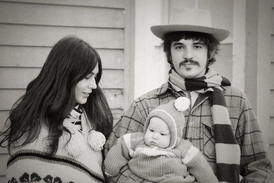 Rick and Grace with their daughter Lisa, Woodstock, NY, 1969. Photo by David Gahr. #theband #rickdanko