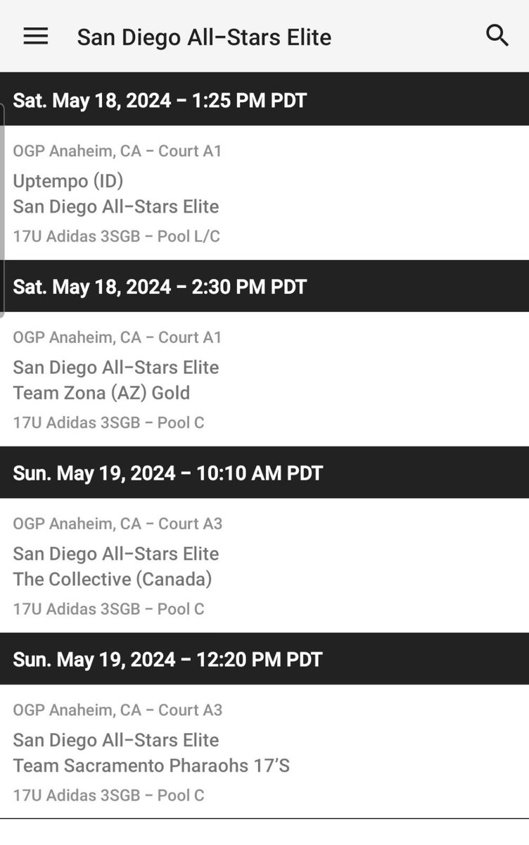 My schedule for this weekends live period! <a href="/SDA_basketball/">San Diego Allstars</a> <a href="/FullTimeHoops1/">Aaron Burgin</a>