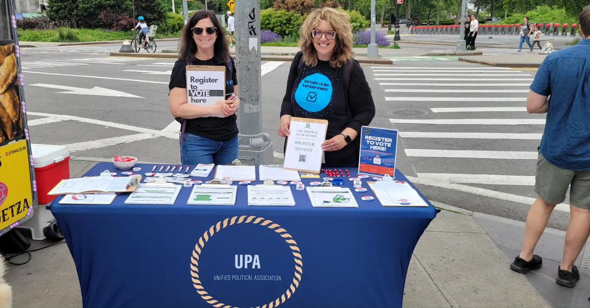 Happening Now!! 

UPA, Brooklyn NAACP and Brooklyn Voters Alliance conducting our Voter Registration/Voter Engagement GOTV Event at the Brooklyn Library Today from 11:00am to 3:00pm..

Great seeing Jan and Mary from Brooklyn Voters Alliance today.