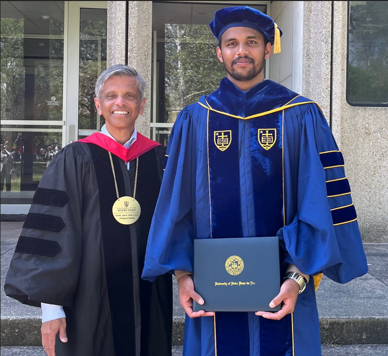KamatlabND's tweet photo. Congratulations to @jishnudas_C @BoanChenND and @akipkorir_ for receiving their PhD degrees during today's commencement ceremony. It has been a great pleasure to work with these outstanding scholars. https://t.co/Xw3vKLYdd1