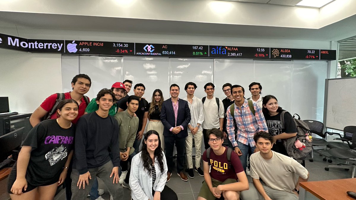 welestersilva's tweet photo. I extend my gratitude to Bulls and Bears Investment Club at @TecdeMonterrey for inviting me to speak about #financialderivatives and my professional career. It was truly an honor to share insights and knowledge with such a bright, engaged and enthusiastic group of students. https://t.co/BbH0j9ftzM