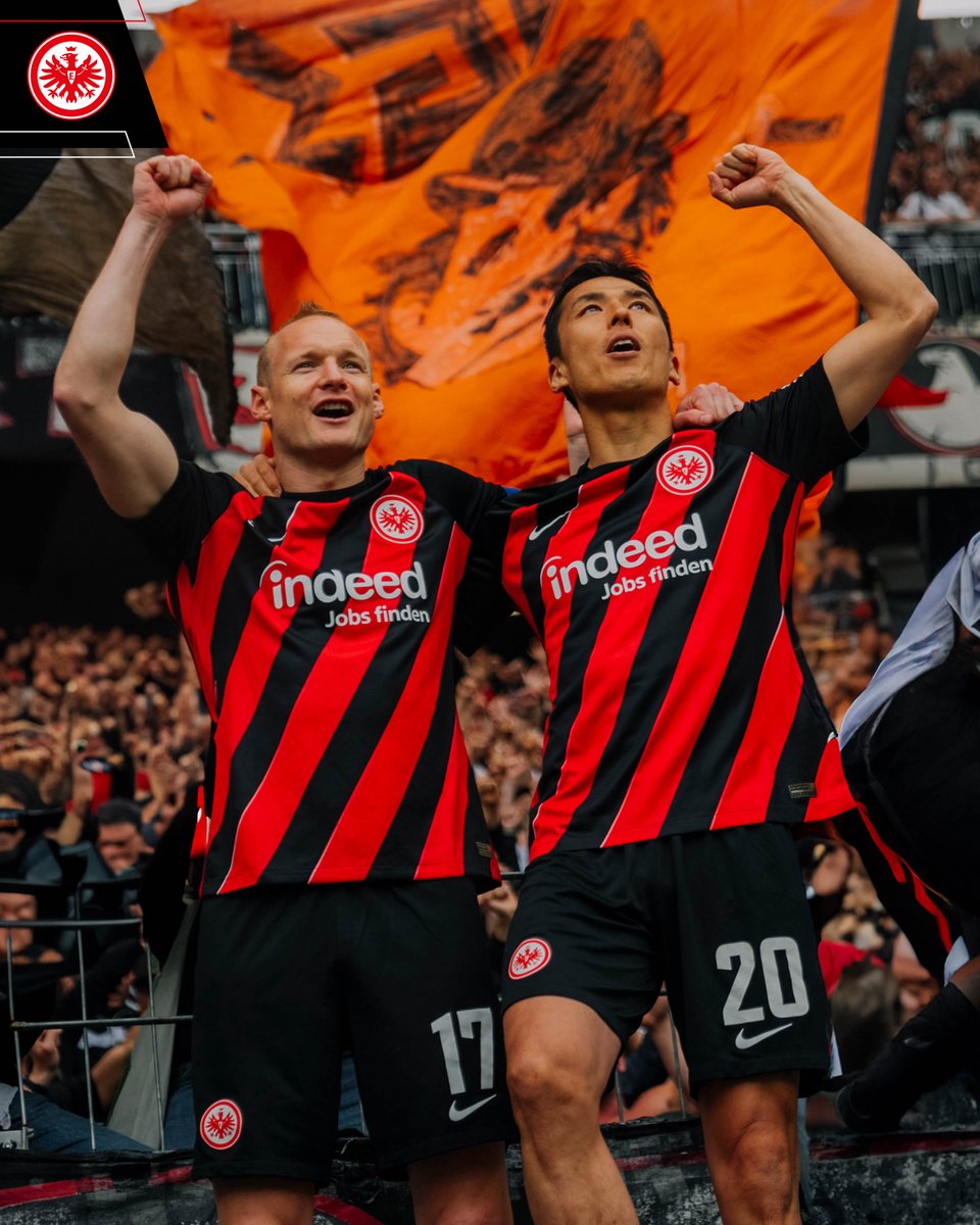Eintracht's tweet photo. 📢 Frankfurter Jungs. Durch und durch.
#SGE | #SGERBL https://t.co/ylTzdXHmZe