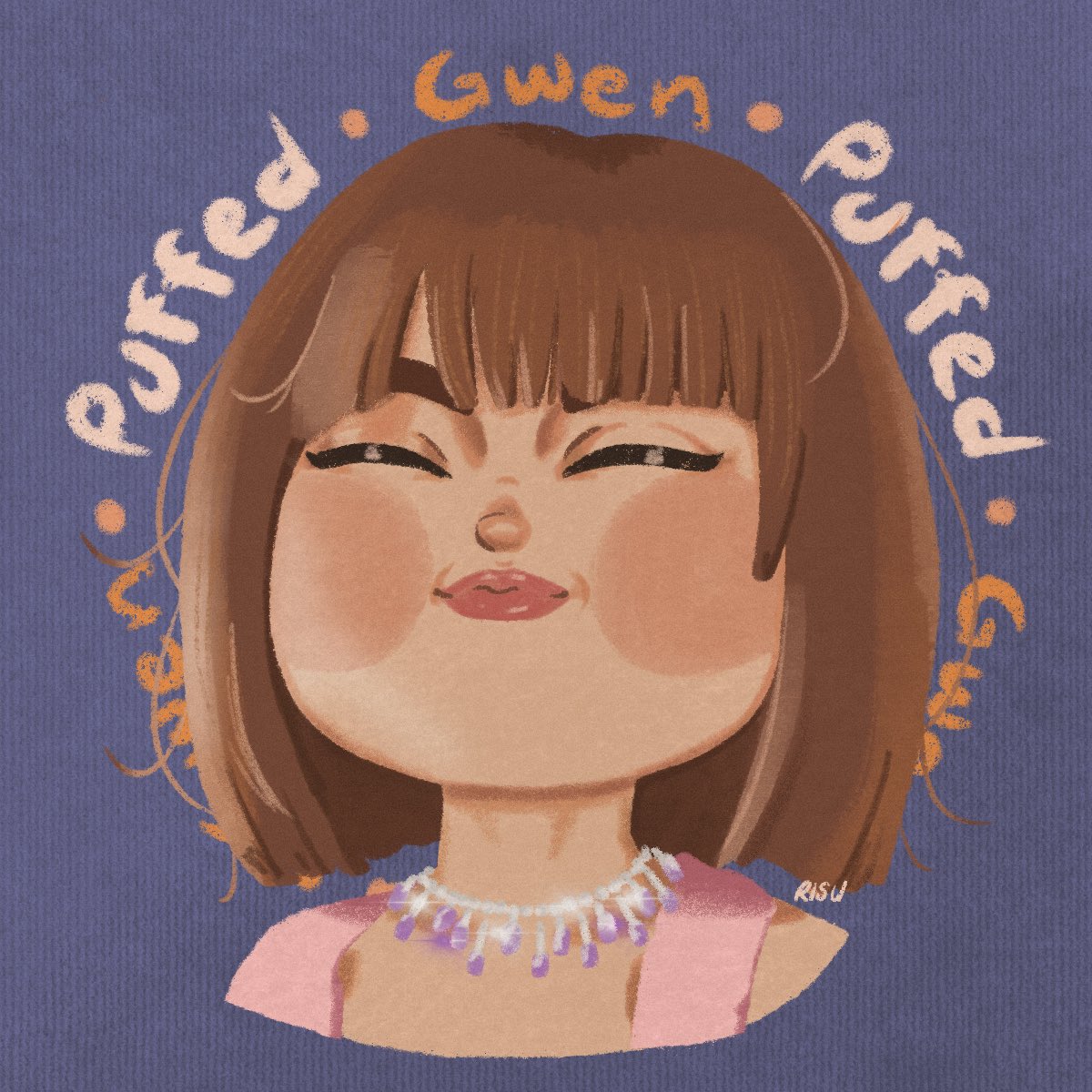 Puffed Gwen cutie 🫵🏽🥹